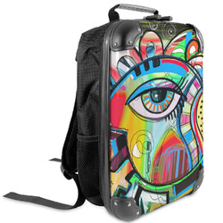 Abstract Eye Painting Kids Hard Shell Backpack