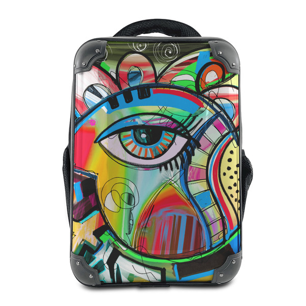 Custom Abstract Eye Painting 15" Hard Shell Backpack