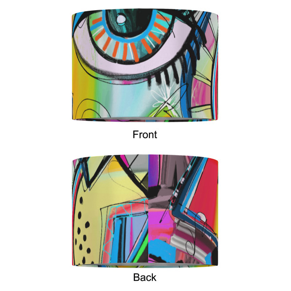 Abstract Eye Painting 16" Drum Lampshade - APPROVAL (Fabric)