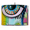 Abstract Eye Painting 16" Drum Lampshade - PENDANT (Fabric)