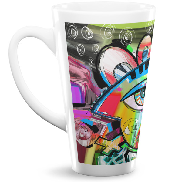 Custom Abstract Eye Painting 16 Oz Latte Mug