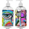 Abstract Eye Painting 16 oz Plastic Liquid Dispenser- Approval- White