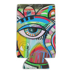 Abstract Eye Painting Can Cooler