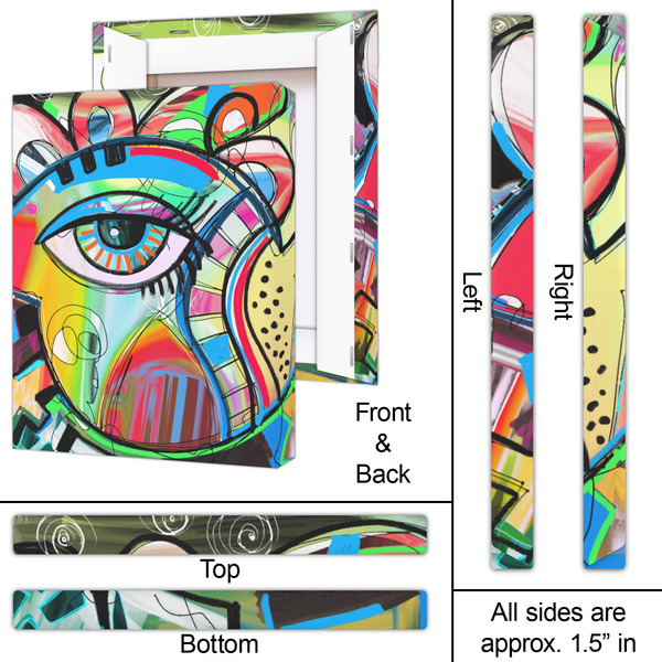 Abstract Eye Painting 16x20 - Canvas Print - Approval