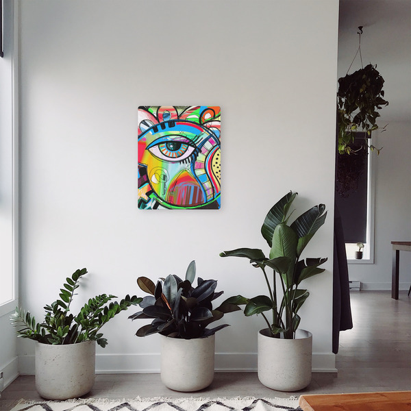 Abstract Eye Painting 16x20 - Canvas Print - In Context