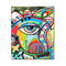 Abstract Eye Painting Wood Print - 16x20