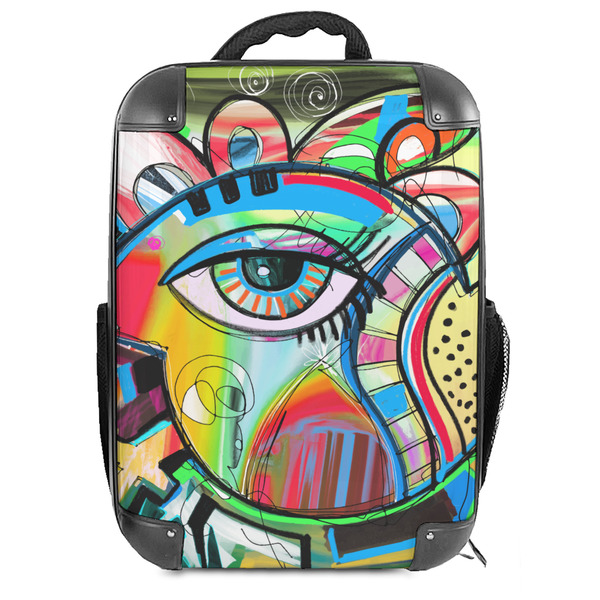 Custom Abstract Eye Painting Hard Shell Backpack