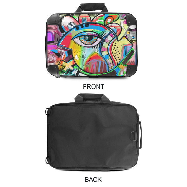 Abstract Eye Painting 18" Laptop Briefcase - APPROVAL