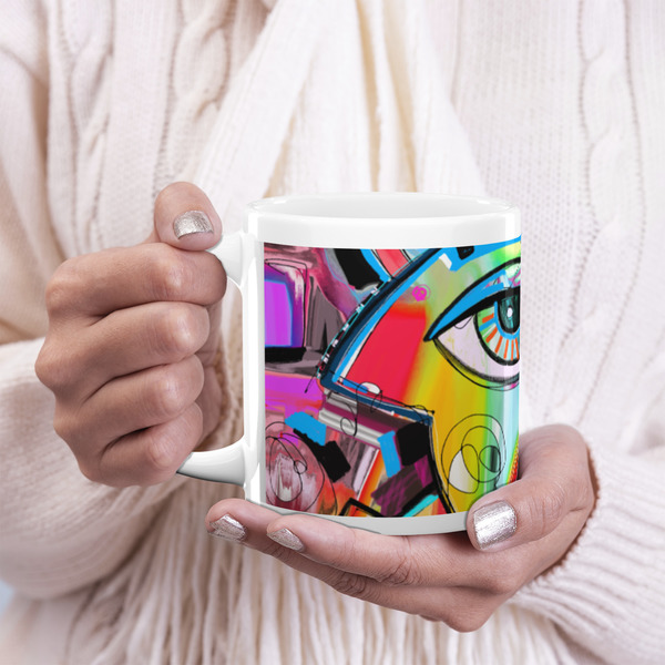 Abstract Eye Painting 20oz Coffee Mug - LIFESTYLE