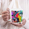 Abstract Eye Painting 20oz Coffee Mug - LIFESTYLE