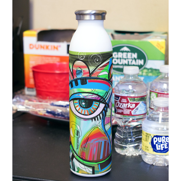 Abstract Eye Painting 20oz Water Bottles - Full Print - In Context