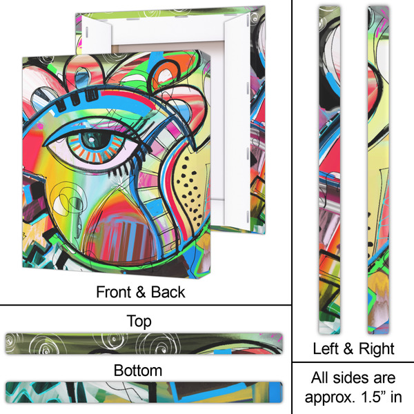 Abstract Eye Painting 20x24 - Canvas Print - Approval