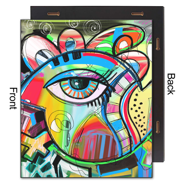 Abstract Eye Painting 20x24 Wood Print - Front & Back View