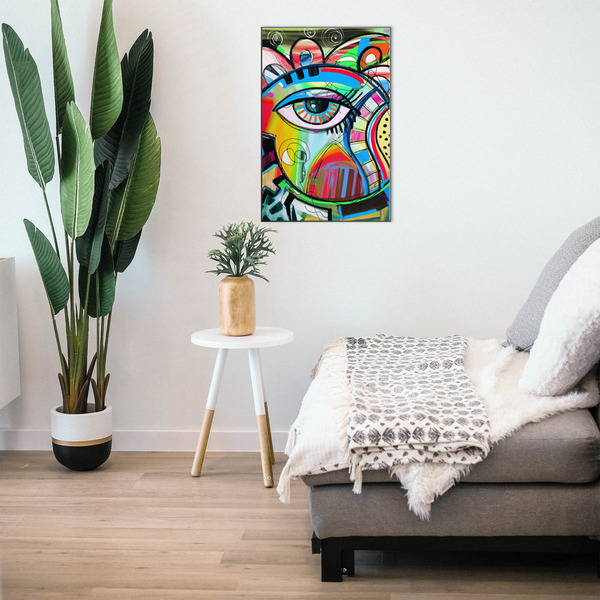 Abstract Eye Painting 20x30 Wood Print - In Context