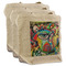 Abstract Eye Painting 3 Reusable Cotton Grocery Bags - Front View