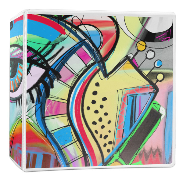 Custom Abstract Eye Painting 3-Ring Binder - 2 inch