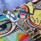 Abstract Eye Painting 3 Ring Binders - Full Wrap - 2" - DETAIL