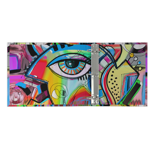 Abstract Eye Painting 3 Ring Binders - Full Wrap - 2" - OPEN INSIDE