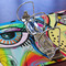 Abstract Eye Painting 3 Ring Binders - Full Wrap - 3" - DETAIL