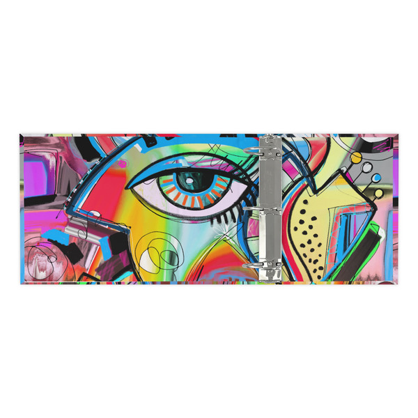 Abstract Eye Painting 3 Ring Binders - Full Wrap - 3" - OPEN INSIDE