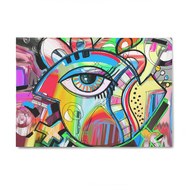 Custom Abstract Eye Painting 4' x 6' Indoor Area Rug