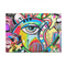 Abstract Eye Painting 4'x6' Patio Rug - Front/Main