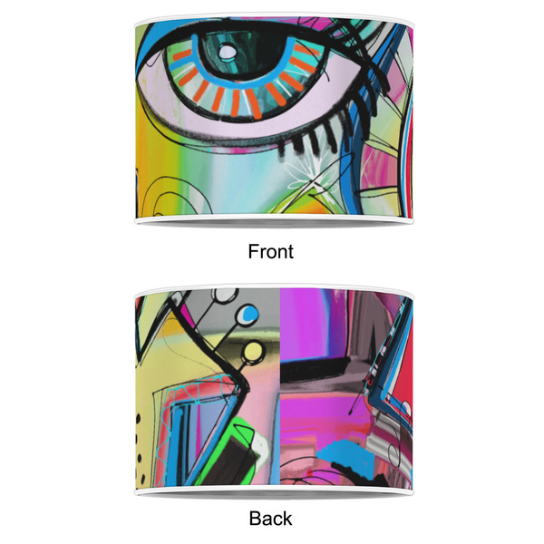 Abstract Eye Painting 8" Drum Lampshade - APPROVAL (Poly Film)