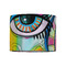 Abstract Eye Painting 8" Drum Lampshade - FRONT (Fabric)