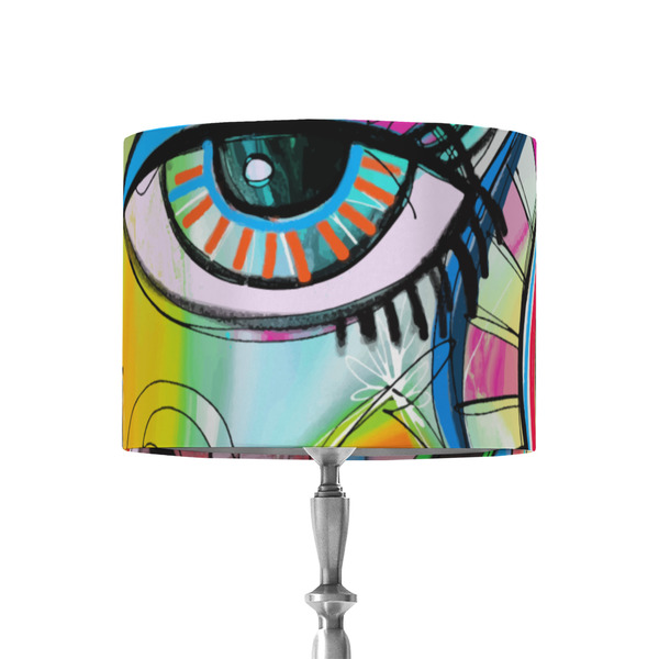 Custom Abstract Eye Painting 8" Drum Lamp Shade - Fabric