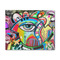 Abstract Eye Painting 8'x10' Patio Rug - Front/Main