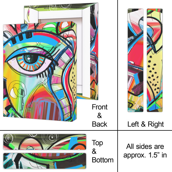 Abstract Eye Painting 8x10 - Canvas Print - Approval