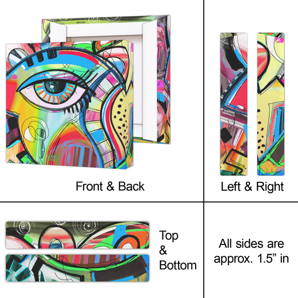 Abstract Eye Painting 8x8 - Canvas Print - Approval