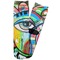 Abstract Eye Painting Adult Crew Socks - Single Pair - Front and Back