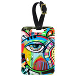 Abstract Eye Painting Metal Luggage Tag