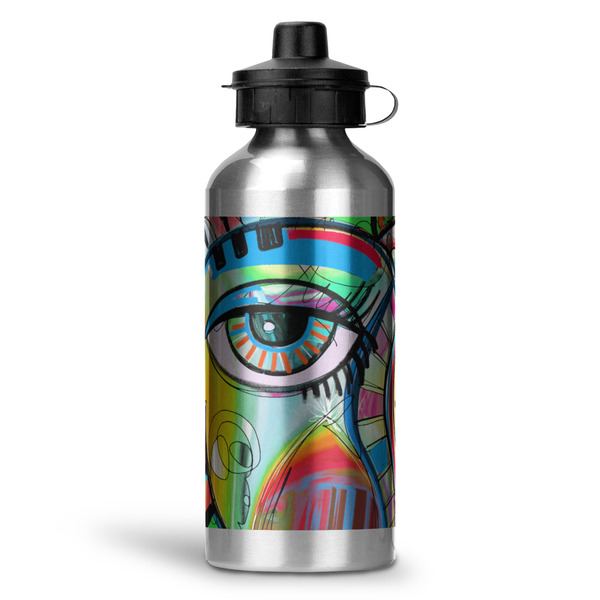 Custom Abstract Eye Painting Water Bottle - Aluminum - 20 oz