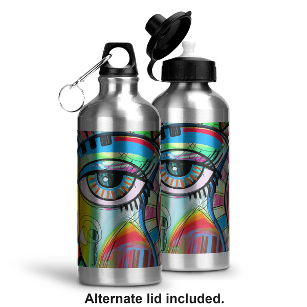 Abstract Eye Painting Aluminum Water Bottle - Alternate lid options