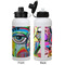 Abstract Eye Painting Aluminum Water Bottle - White APPROVAL