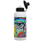Abstract Eye Painting Aluminum Water Bottle - White Front
