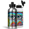 Abstract Eye Painting Aluminum Water Bottles - MAIN (white &silver)