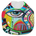 Abstract Eye Painting Jersey Knit Baby Bib
