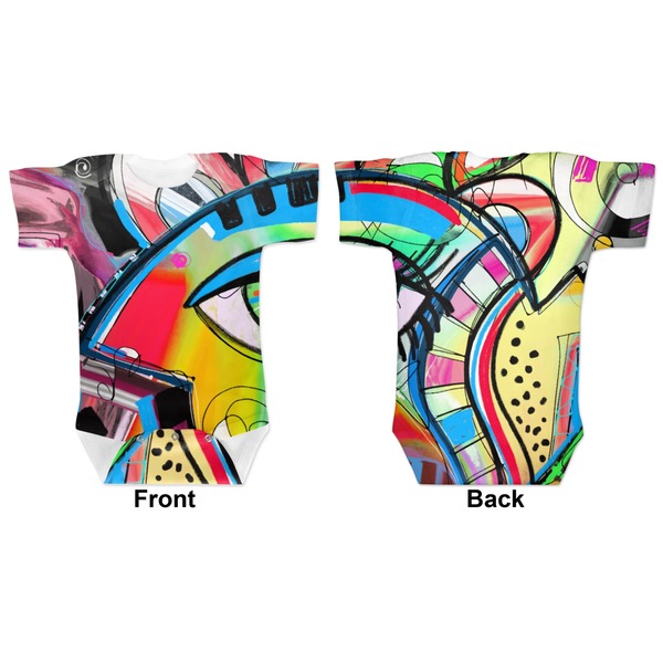 Abstract Eye Painting Baby Bodysuit Approval
