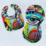 Abstract Eye Painting Baby Bib & Burp Set
