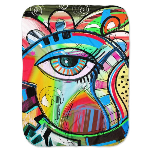 Custom Abstract Eye Painting Baby Swaddling Blanket