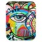 Abstract Eye Painting Baby Swaddling Blanket - Flat