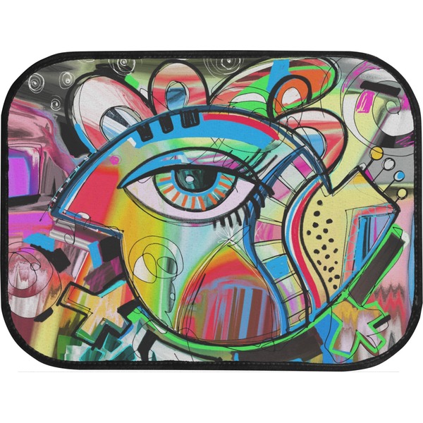 Abstract Eye Painting Back Seat Car Mat