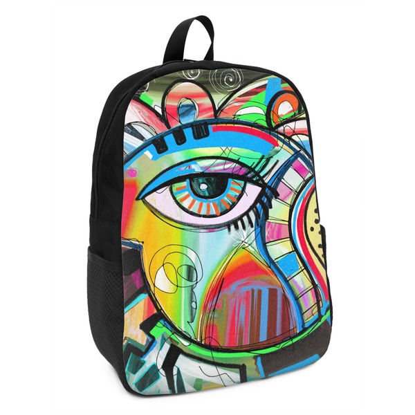 Custom Abstract Eye Painting Kids Backpack