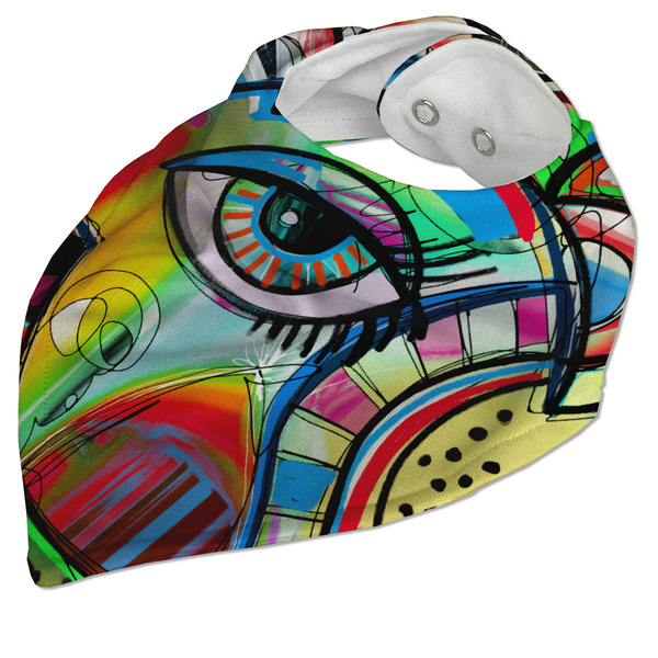 Abstract Eye Painting Bandana Closed