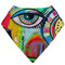 Abstract Eye Painting Bandana Bib
