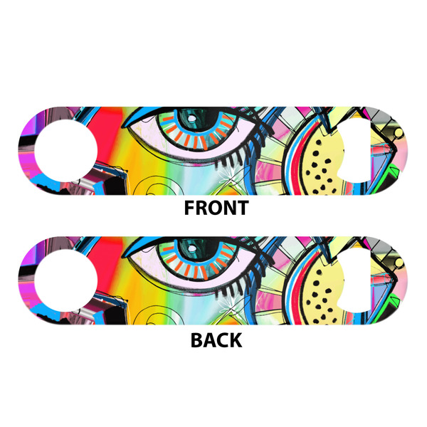 Abstract Eye Painting Bar Bottle Opener - White - Approval