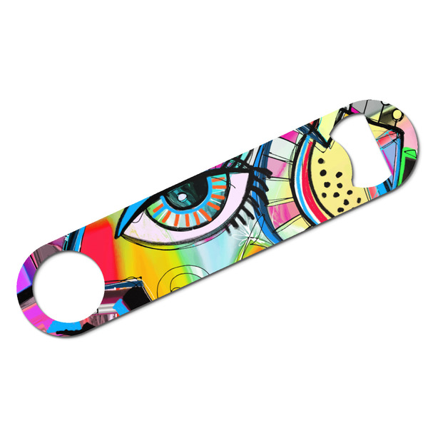 Custom Abstract Eye Painting Bar Bottle Opener